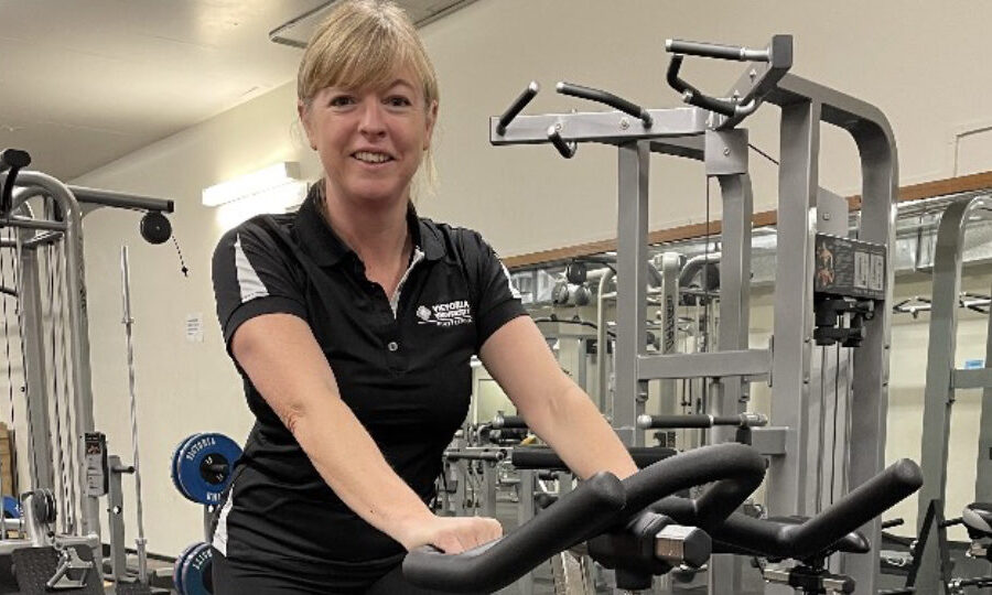 ParentsNext motherhood - image of woman on a bicycle in the gym