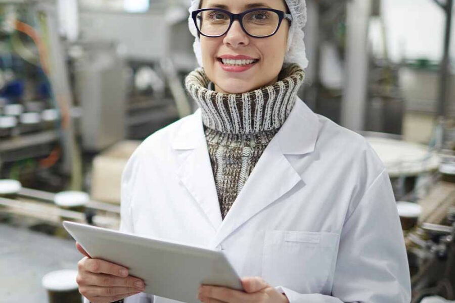 Education and training - factory working in employment thanks to training from Tailored Workforce