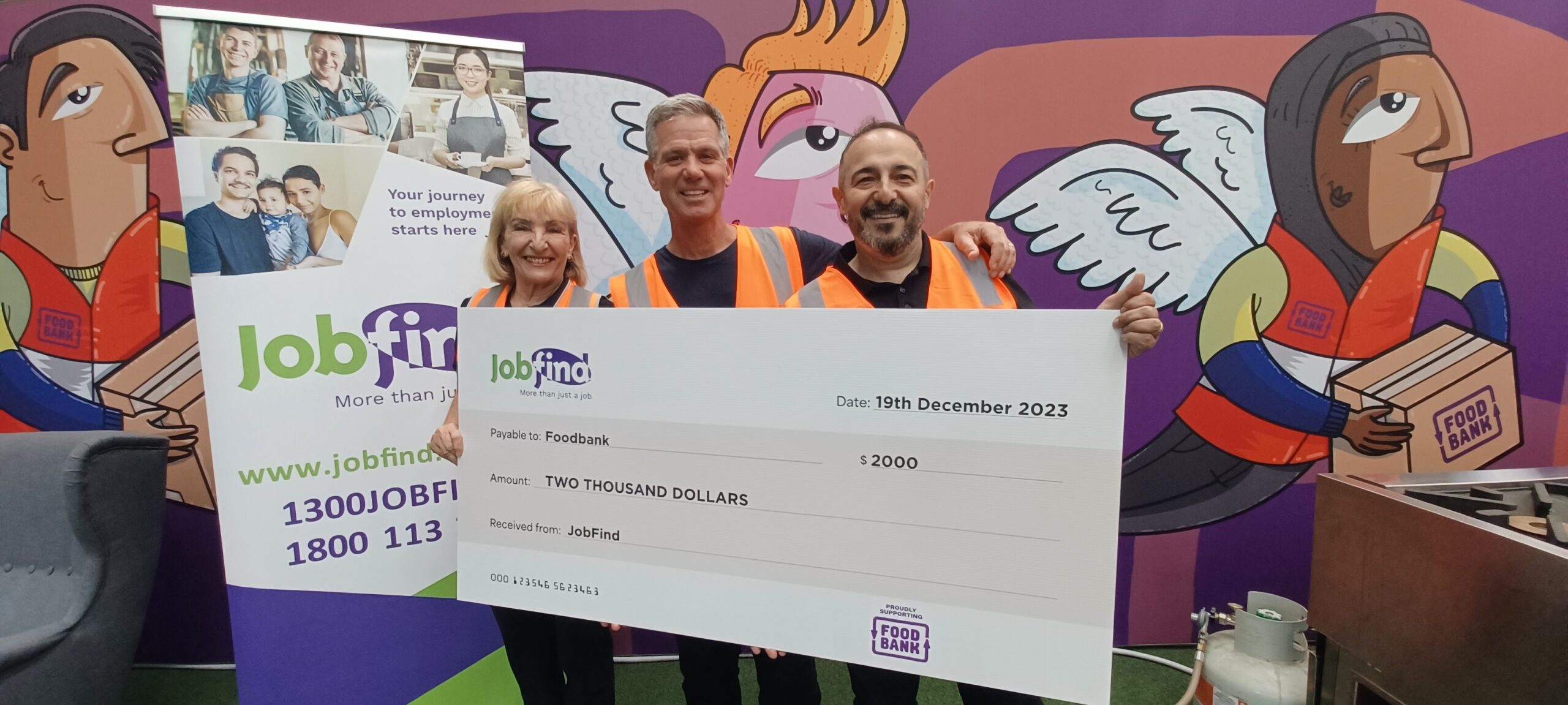 Cheque donation
