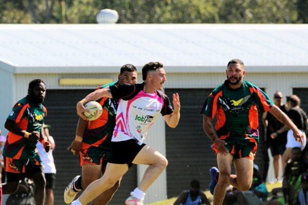Player running with ball