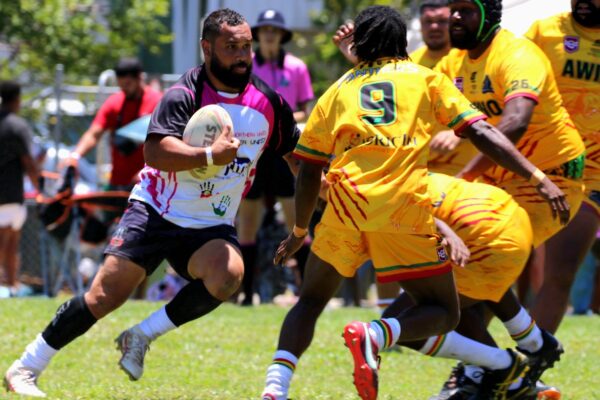 Player running with ball