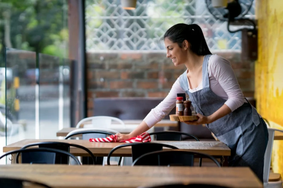 uLaunch participant working in a local cafe