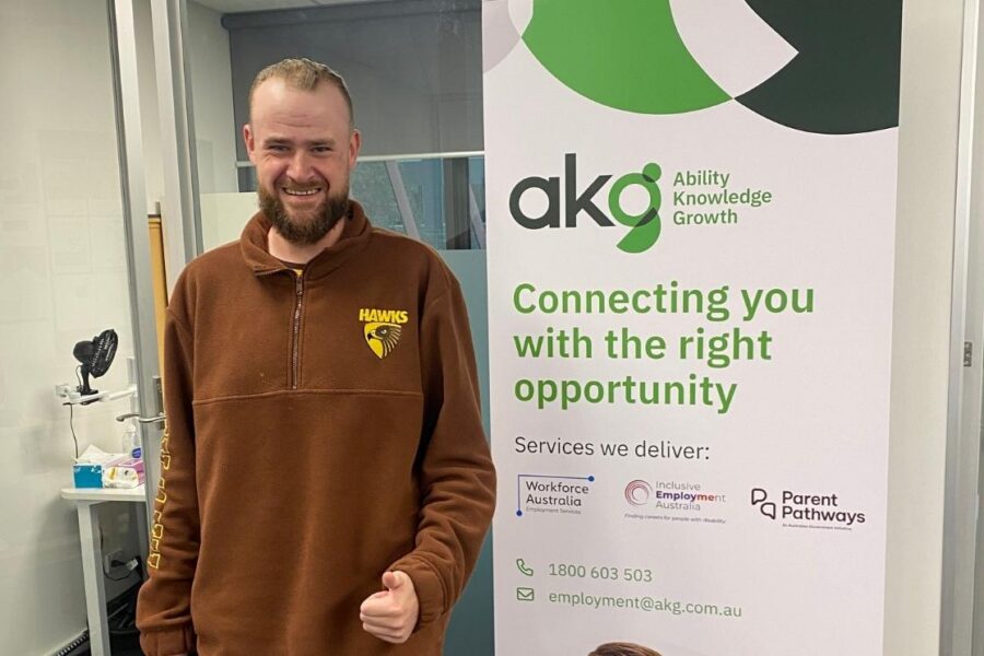 Jack in AKG Inclusive Employment Australia Office